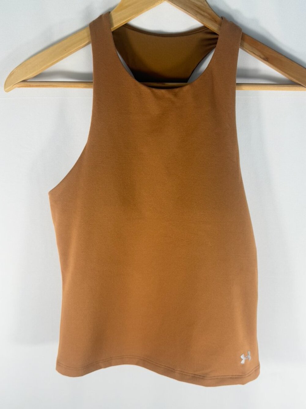 Under Armour Movement Longline Tank Brown Small NWT Workout Yoga Top